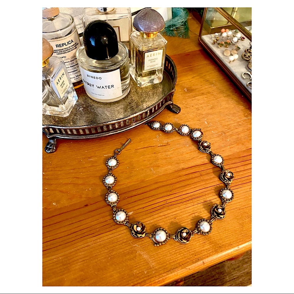 Gold and Pearl Vintage Choker
